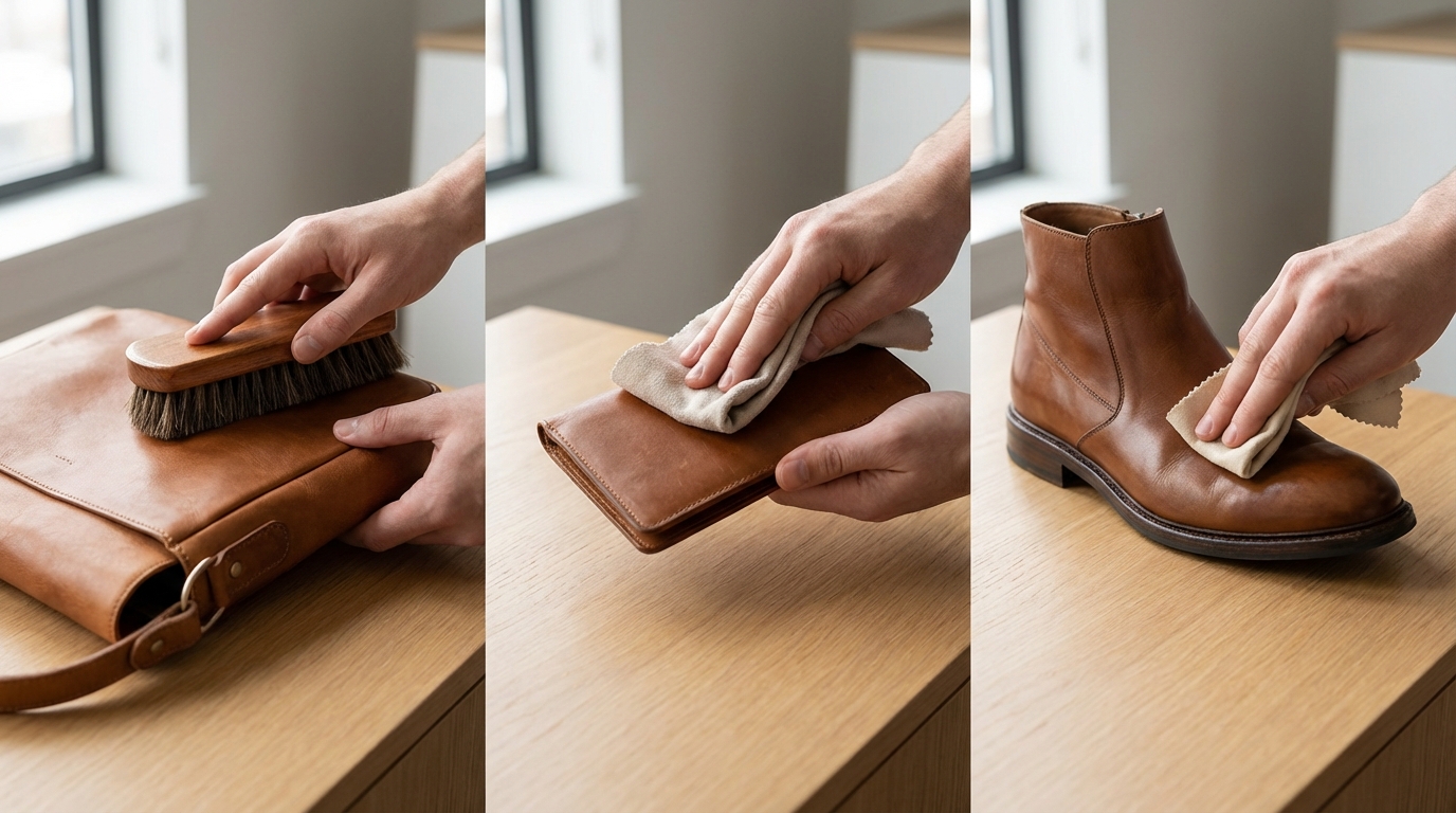 クリームなしでできる革製品ケアの基本3ステップ