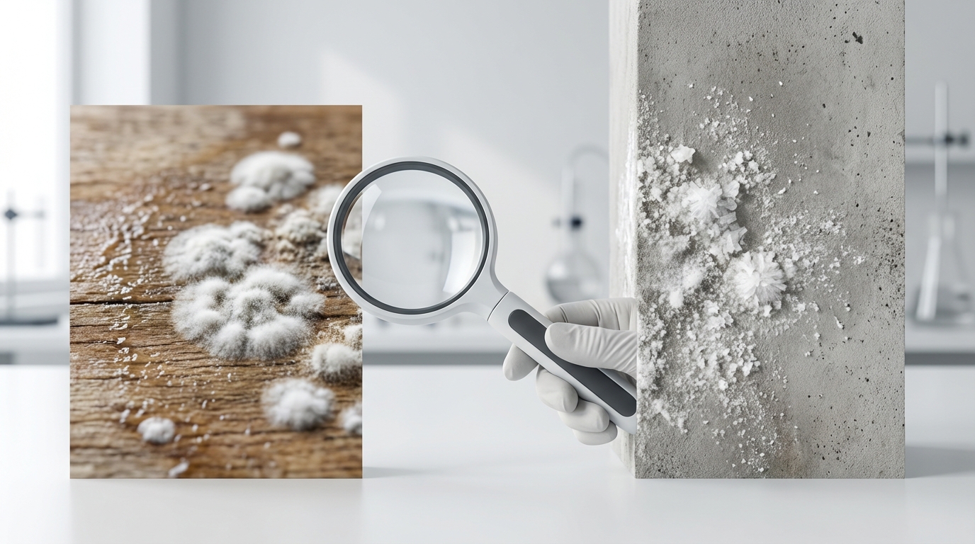 白い粉・斑点を発見!カビかどうかの見分け方チェックリスト