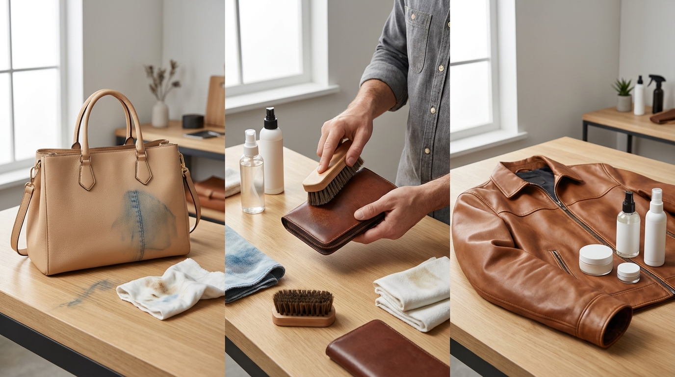 【程度別】革製品の色移りを落とす具体的な手順