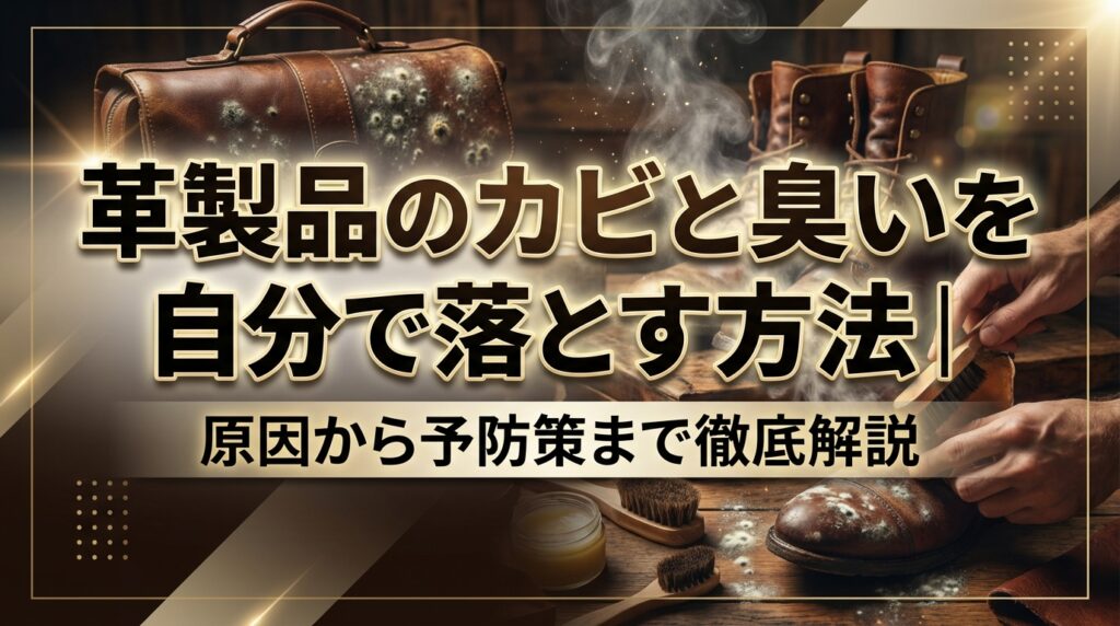 革製品のカビと臭いを自分で落とす方法｜原因から予防策まで徹底解説