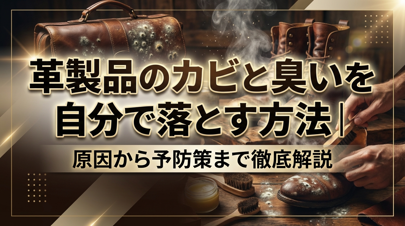 革製品のカビと臭いを自分で落とす方法｜原因から予防策まで徹底解説