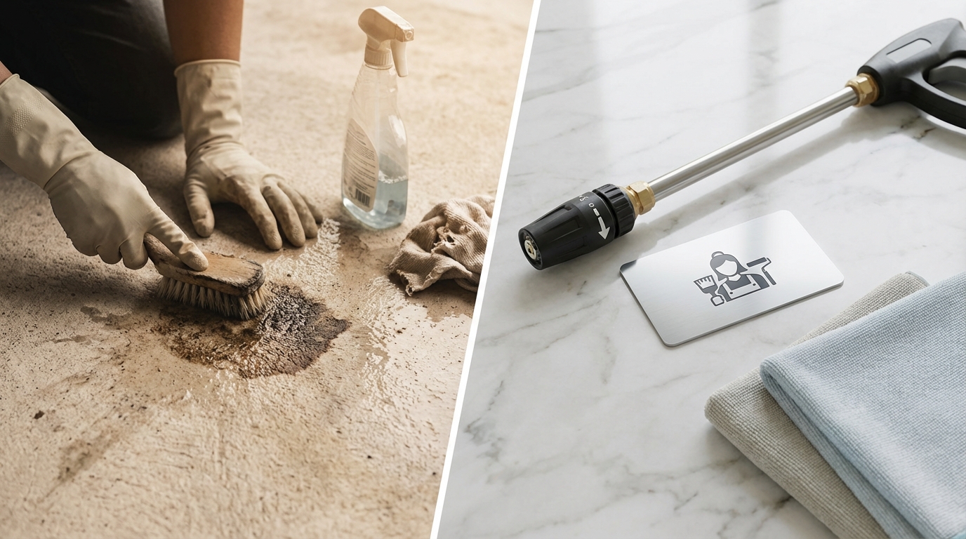 自分で落ちない場合は業者依頼も検討しよう