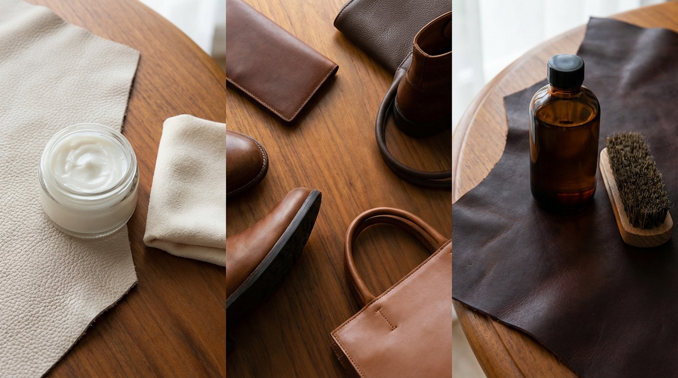 革の種類別｜オイルとクリームの正しい使い分け