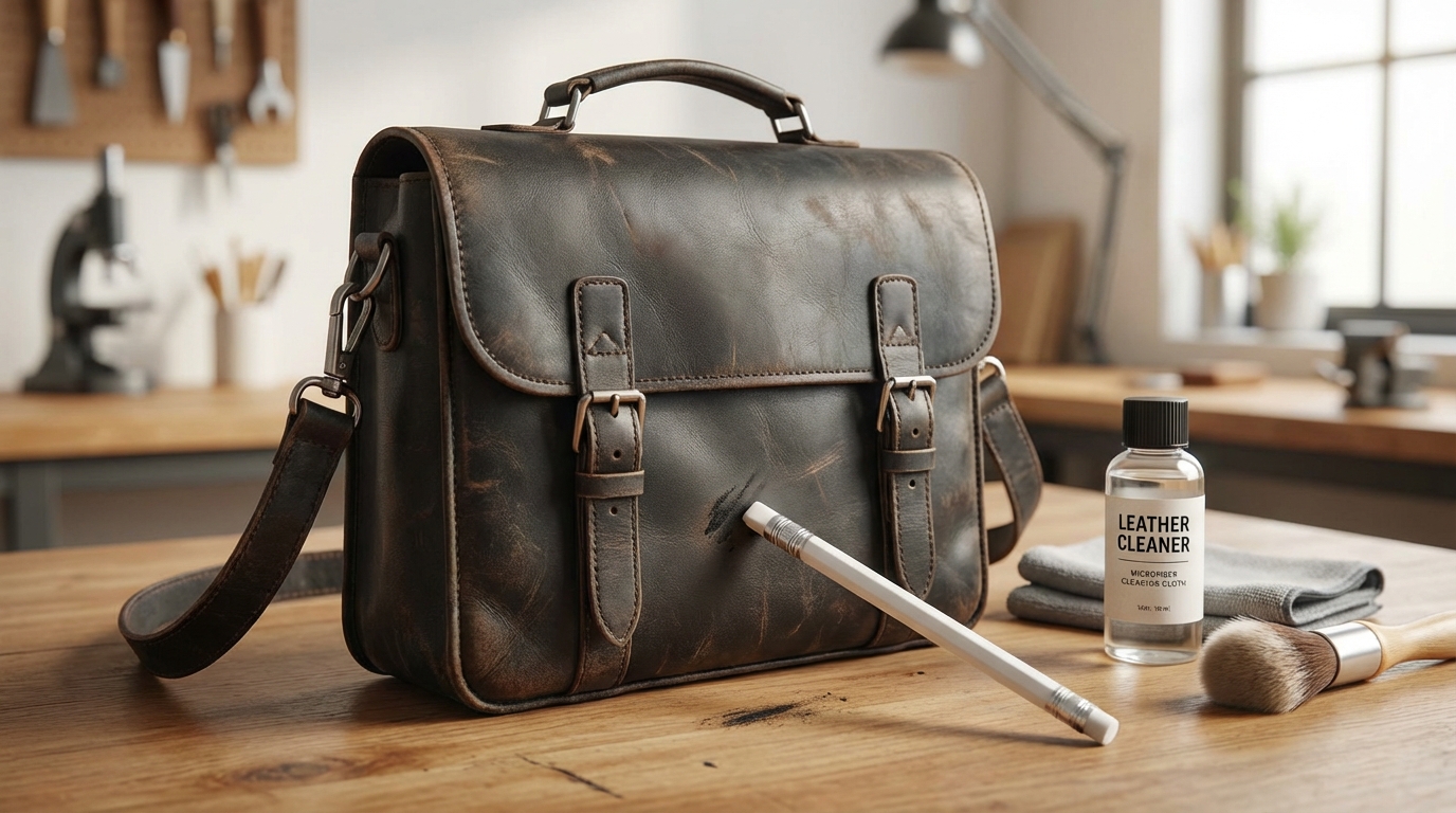 【結論】革製品の黒ずみは消しゴムとクリーナーで落とせる