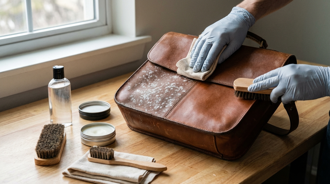 革製品のカビ取り手順【5ステップで完全除去】