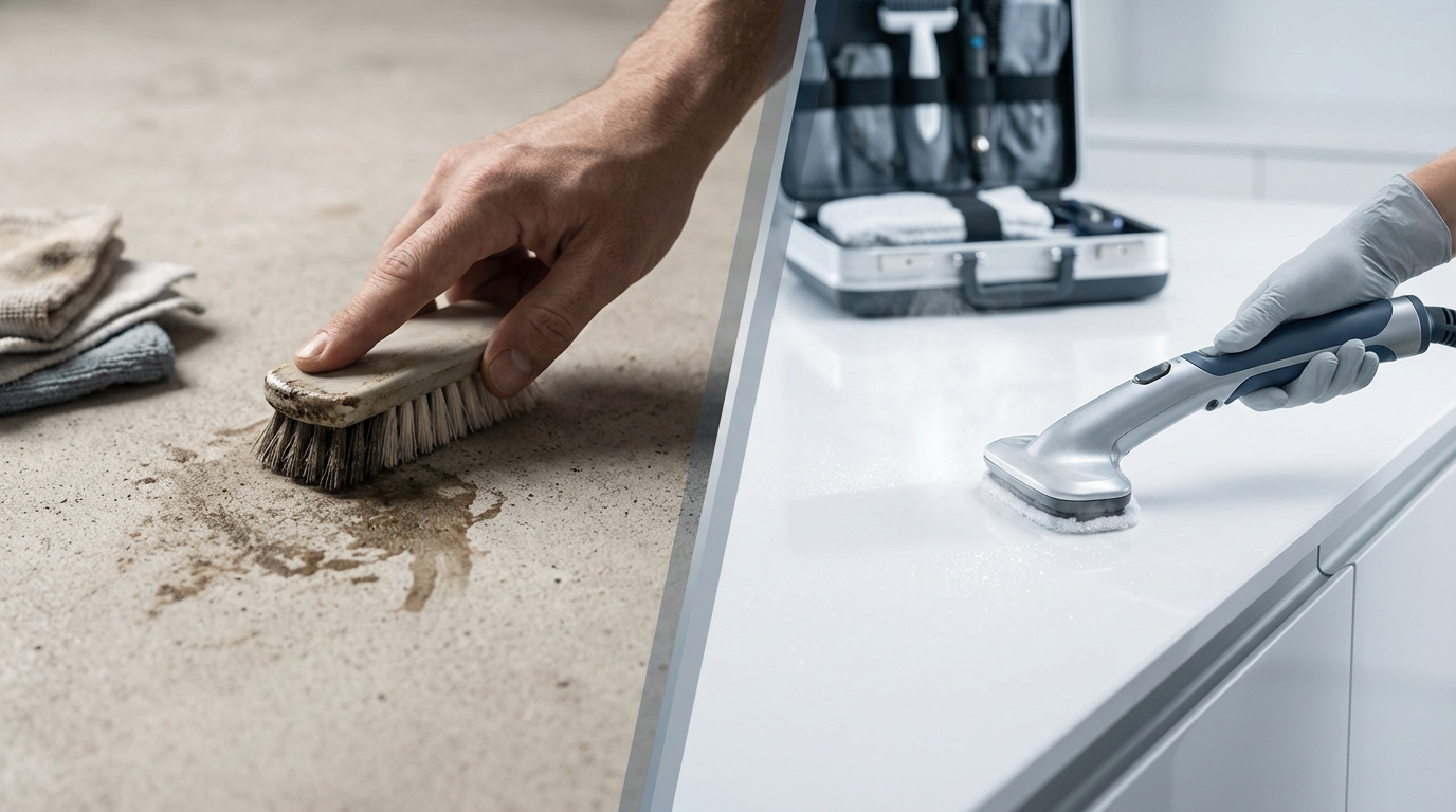 自分で落とせない場合はプロに依頼【判断基準と相場】