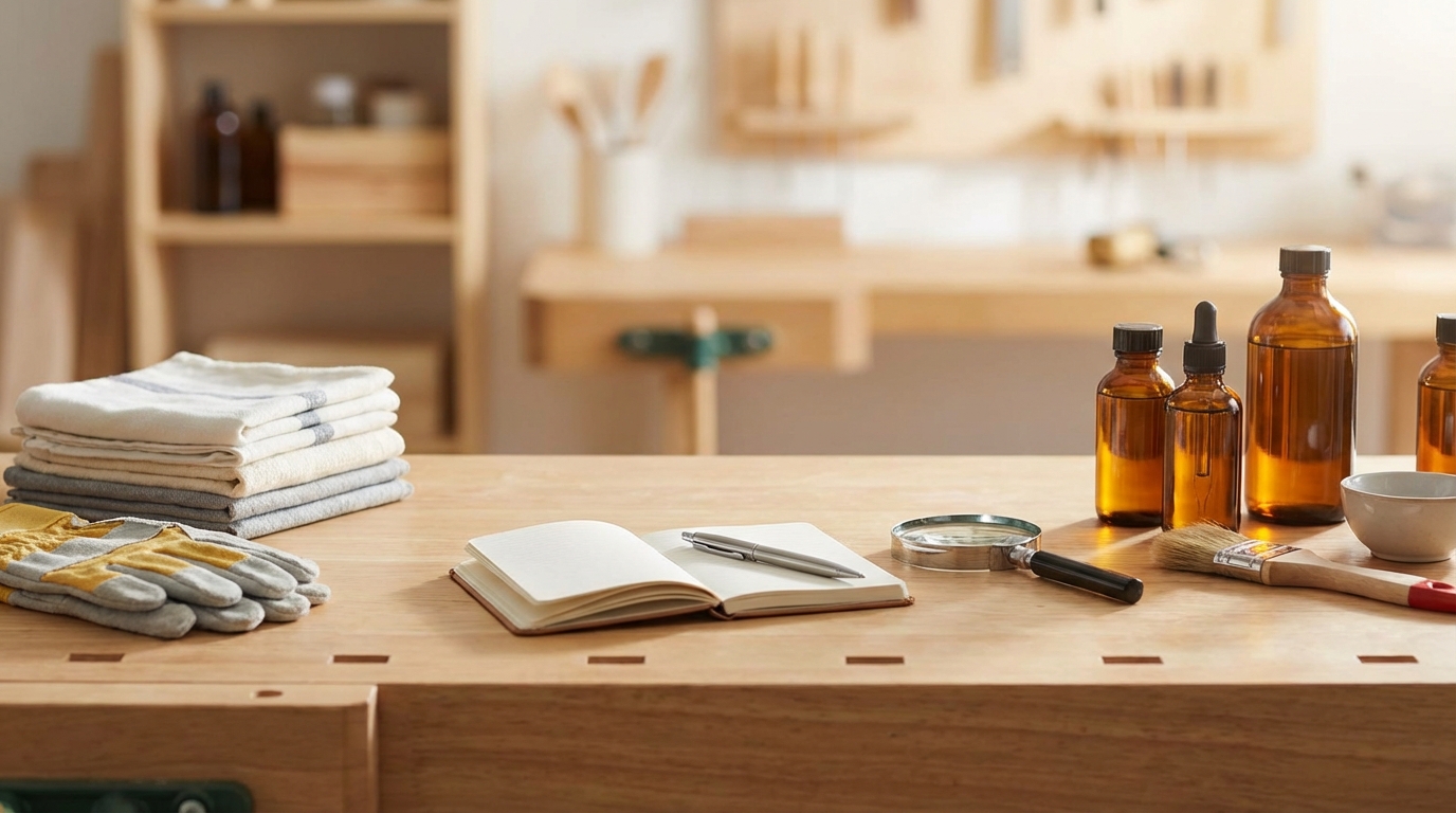 オイルを塗る前の準備と確認事項