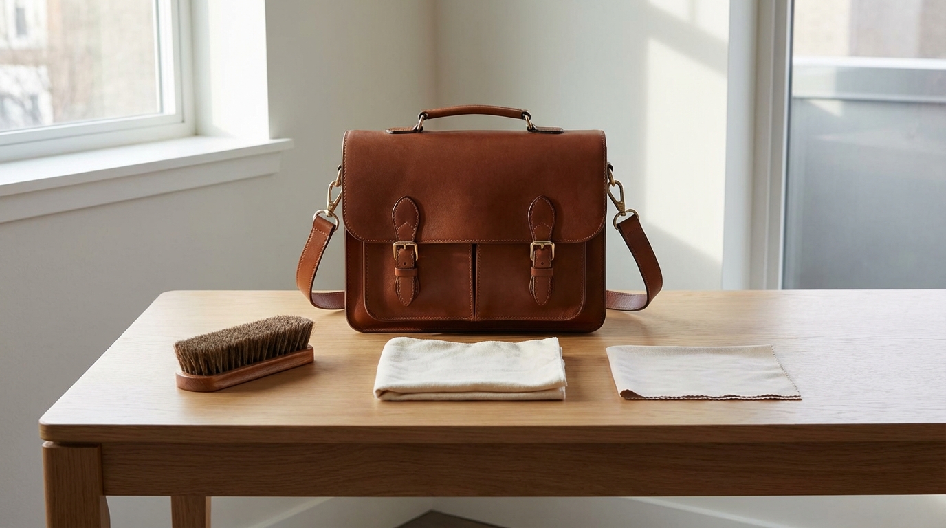 クリームを塗らない革製品の手入れ方法【3ステップ】