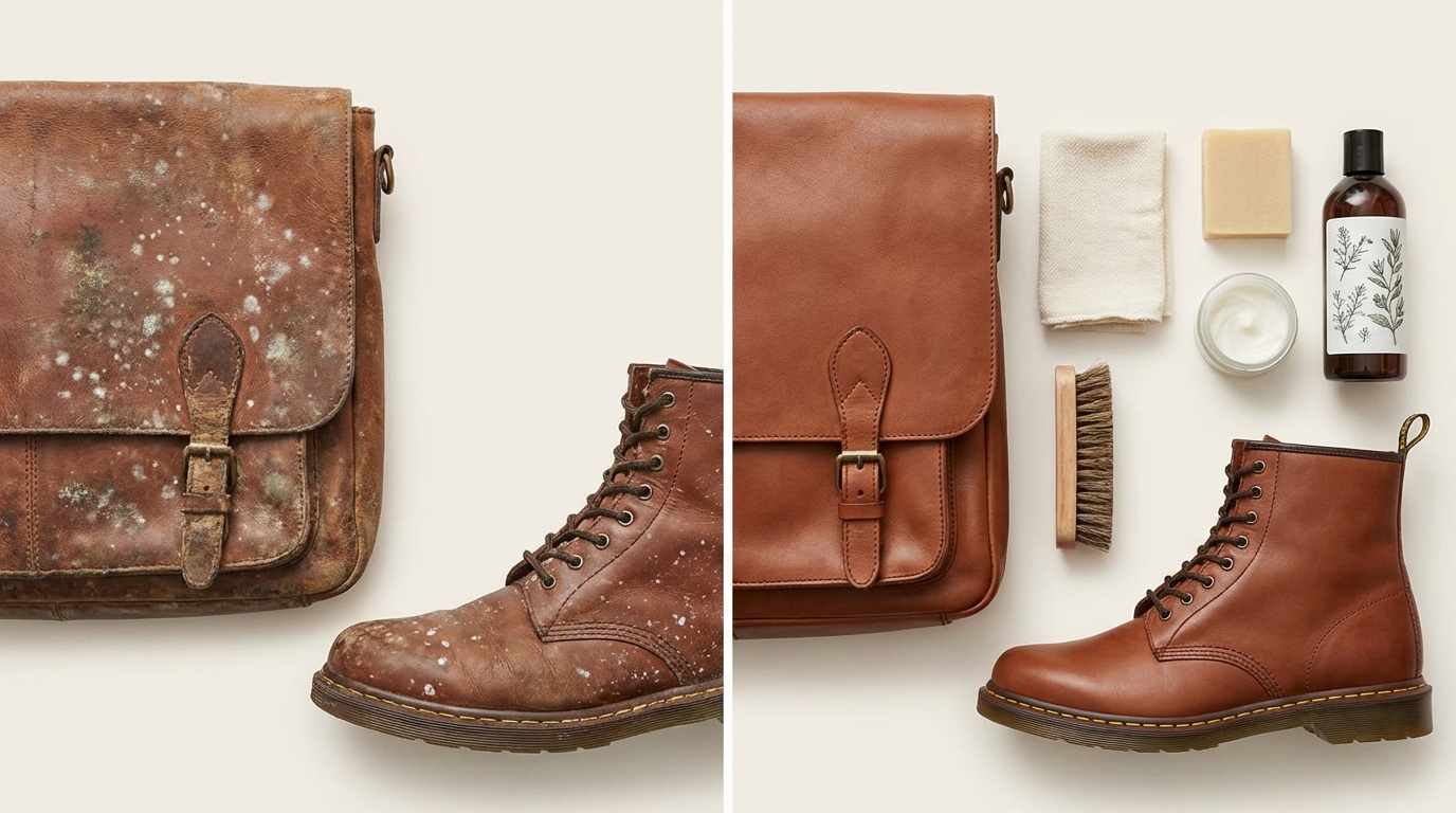 アルコール以外の革製品カビ取り方法との比較