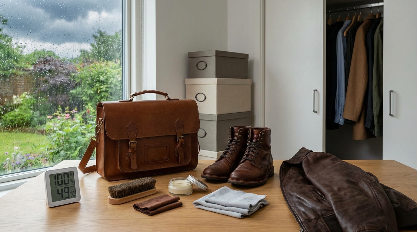 【季節別】梅雨・夏・衣替え時の革製品カビ予防チェックリスト