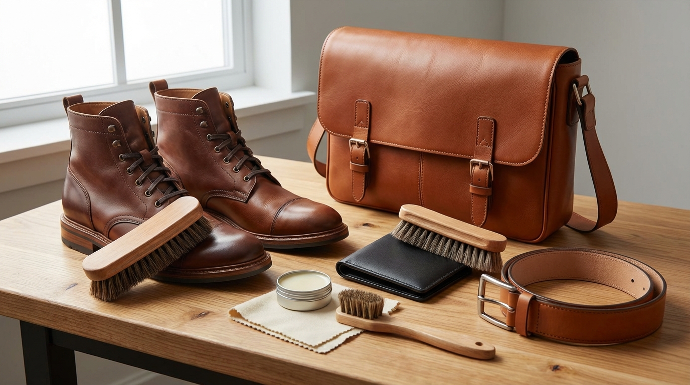 アイテム別|革製品への馬毛ブラシの使い方とコツ