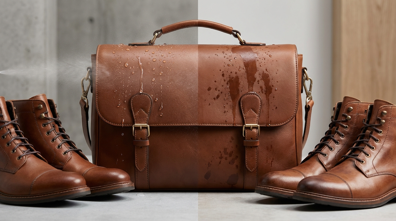 そもそも革製品に防水スプレーは必要？効果とデメリット