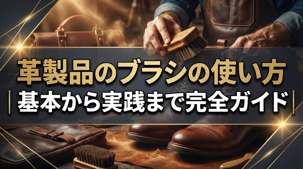 革製品のブラシの使い方｜基本から実践まで完全ガイド