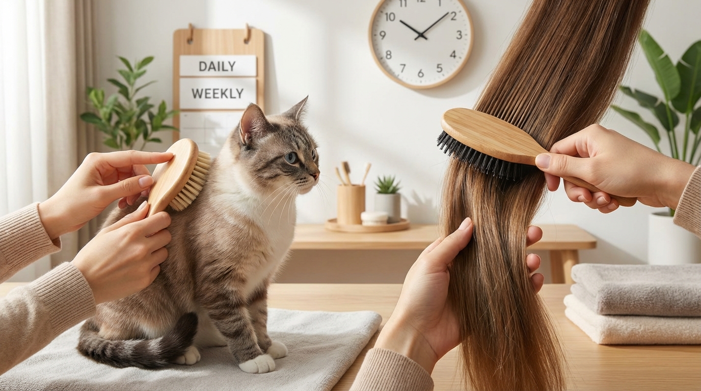 ブラッシングの力加減と頻度の目安