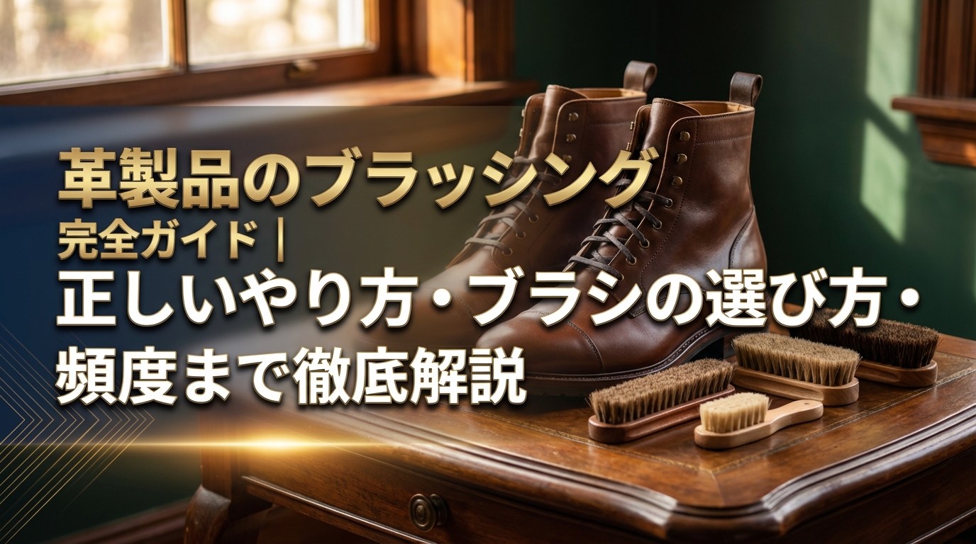革製品のブラッシング完全ガイド|正しいやり方・ブラシの選び方・頻度まで徹底解説