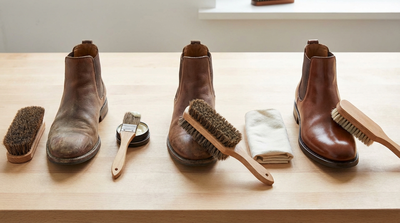 【5ステップ】革製品ブラッシングの正しいやり方