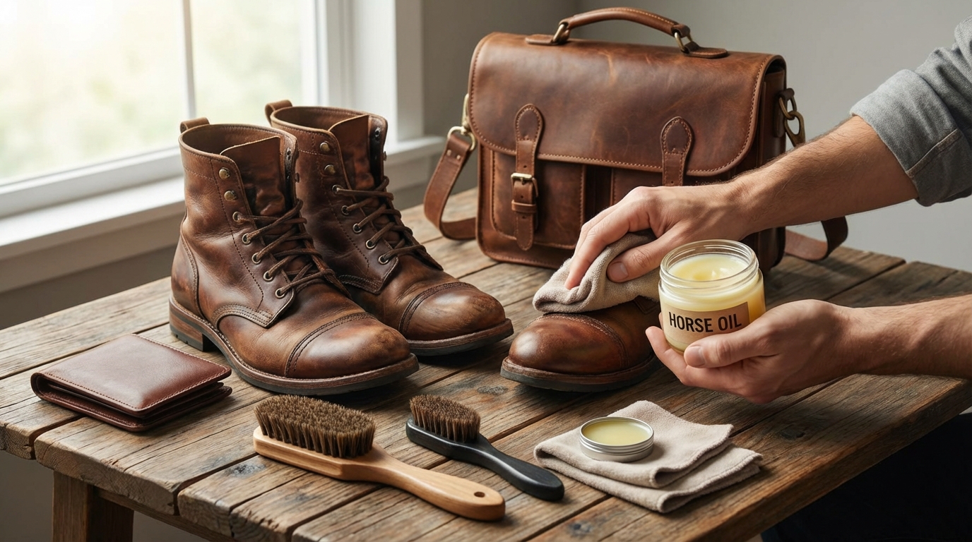 【実践】馬油を使った革製品の手入れ方法7ステップ