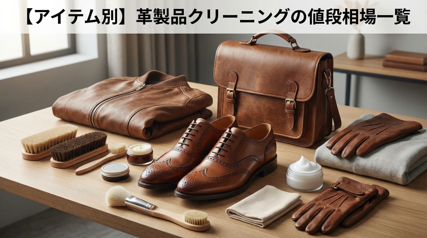 【アイテム別】革製品クリーニングの値段相場一覧
