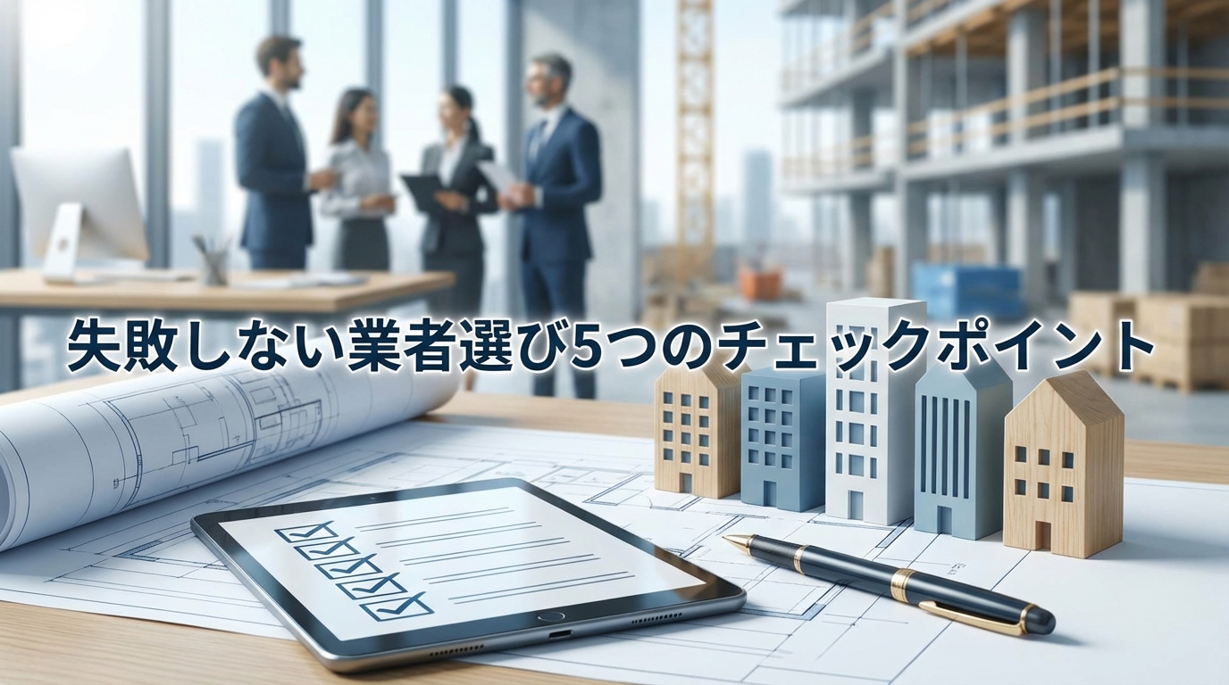 失敗しない業者選び5つのチェックポイント