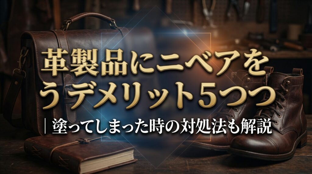 革製品にニベアを使うデメリット5つ｜塗ってしまった時の対処法も解説