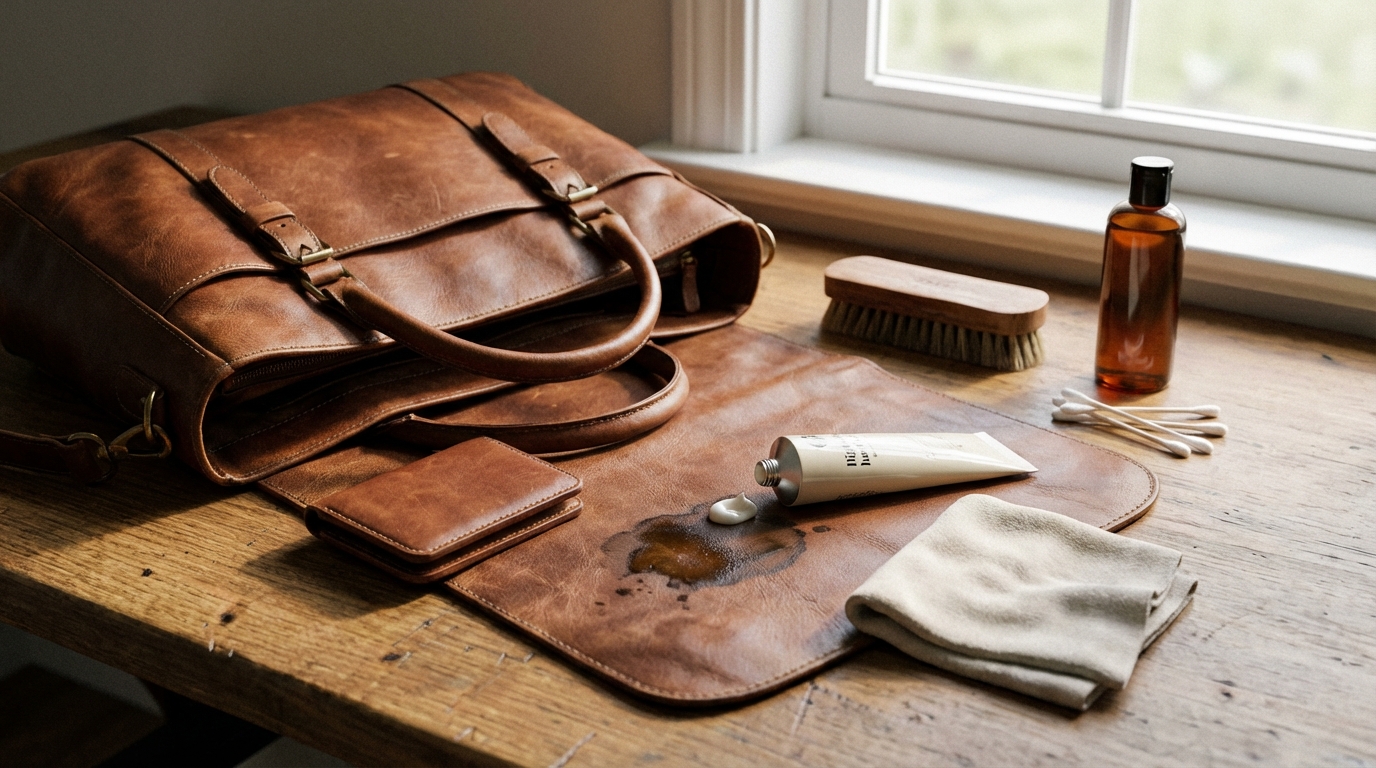 革製品についたハンドクリームのシミを落とす対処法5ステップ