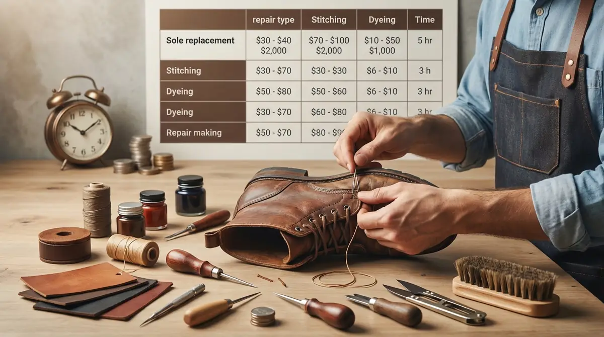 革製品修理の料金相場と期間【修理内容別の早見表】