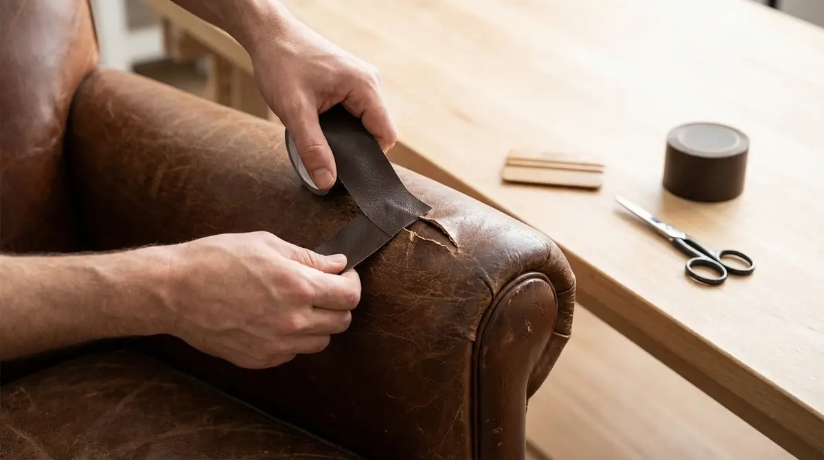 革製品の補修テープの貼り方|失敗しない7ステップ