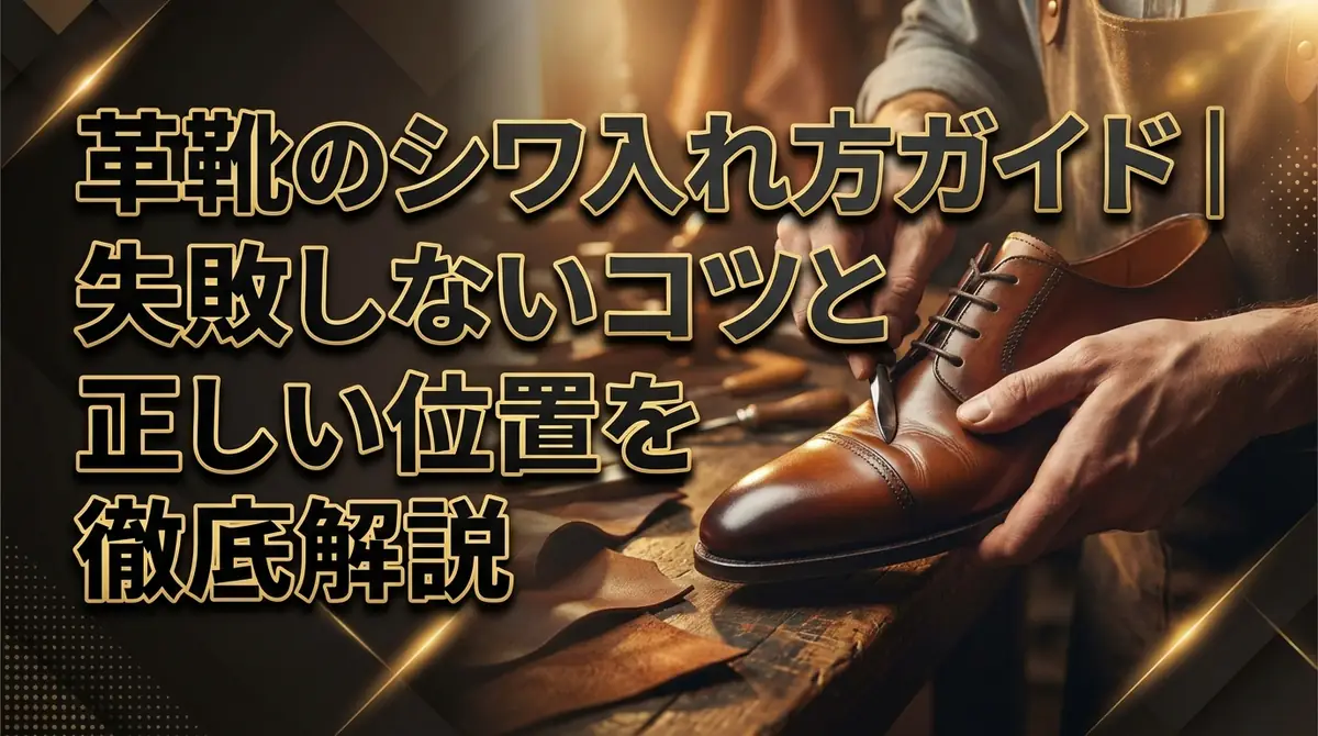 革靴のシワ入れ方ガイド｜失敗しないコツと正しい位置を徹底解説