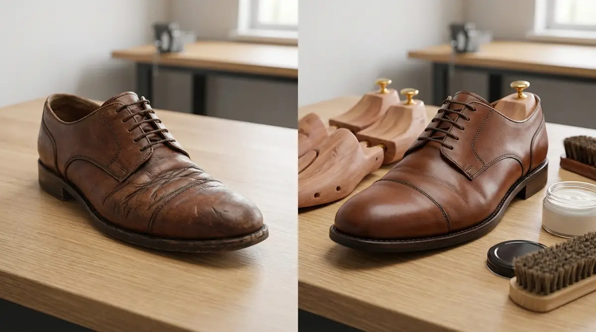 革靴のシワ入れ失敗パターンと修正方法