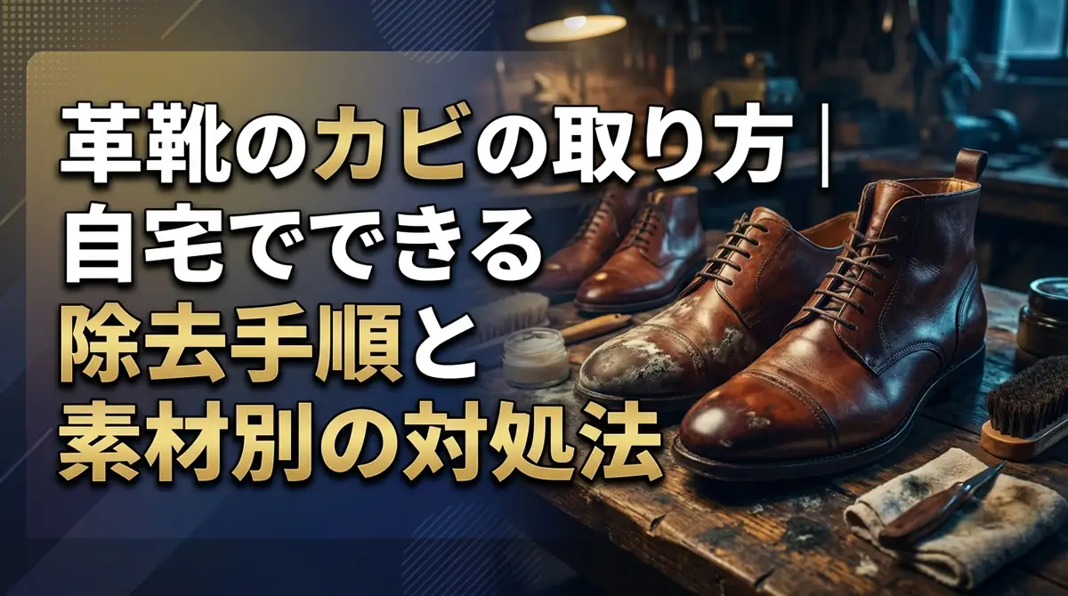 革靴のカビの取り方|自宅でできる除去手順と素材別の対処法