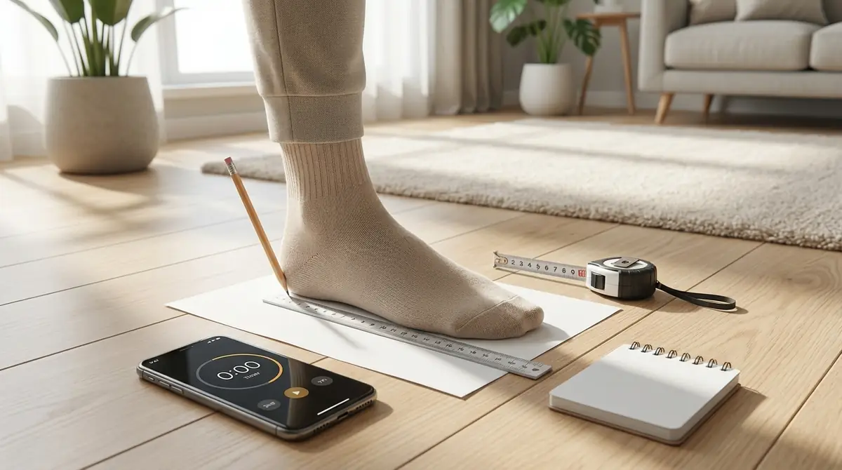 自宅で足のサイズを正確に測る方法【5分で完了】