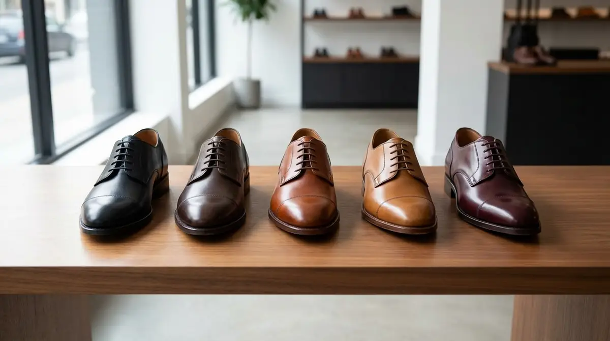 革靴の色は全部で何種類?基本5色の特徴と印象を解説