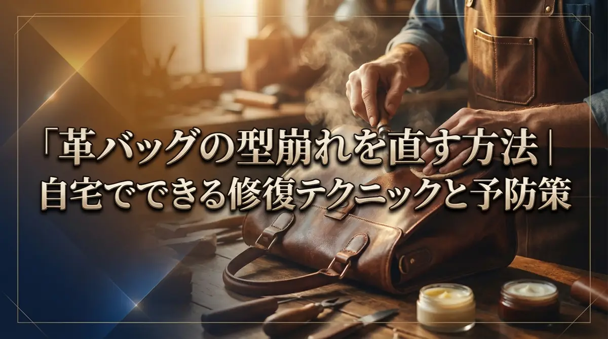 革バッグの型崩れを直す方法|自宅でできる修復テクニックと予防策