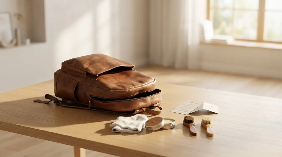 革リュックの手入れ前に確認すべき2つのポイント