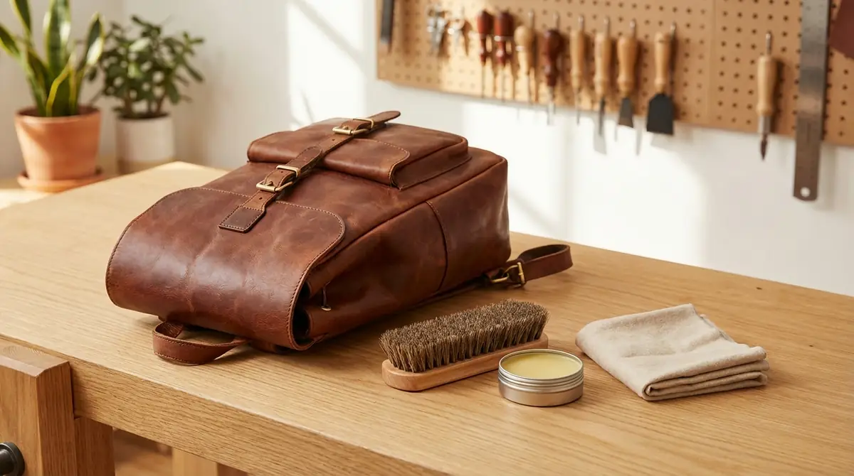 革リュックの手入れに必要な道具3点セット
