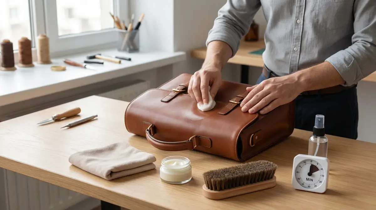 革バッグの手入れは5ステップ・10分で完了｜基本の流れを解説