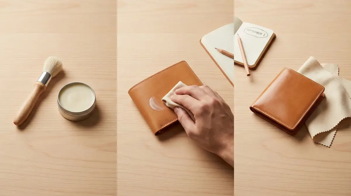 ヌメ革財布の手入れは「3ステップ・月1回」が基本