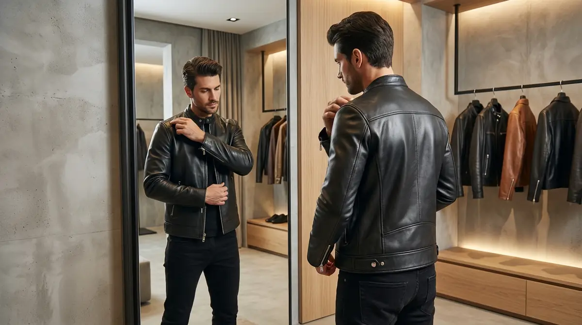 革ジャン試着時に必ず確認すべき5つのチェックポイント