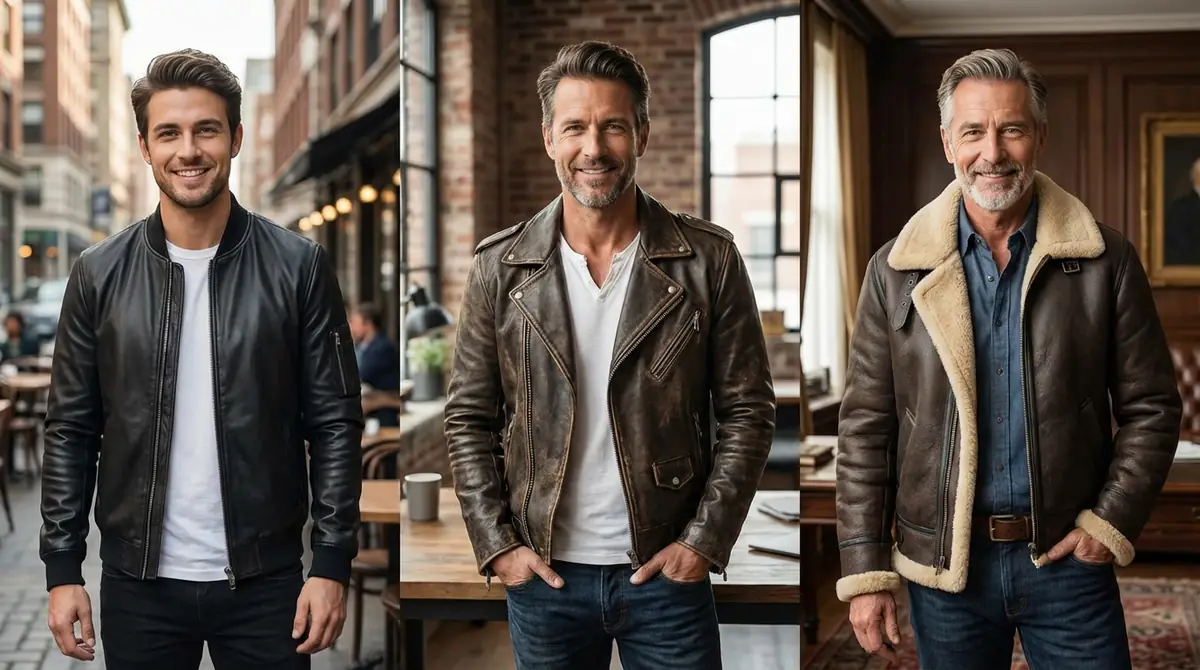 【年代別】30代・40代・50代に似合うメンズ革ジャンの選び方