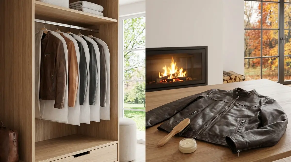 シーズン別の革ジャン保管方法