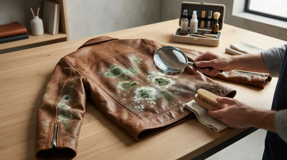 革ジャンのカビは自分で落とせる？まずは30秒で判断