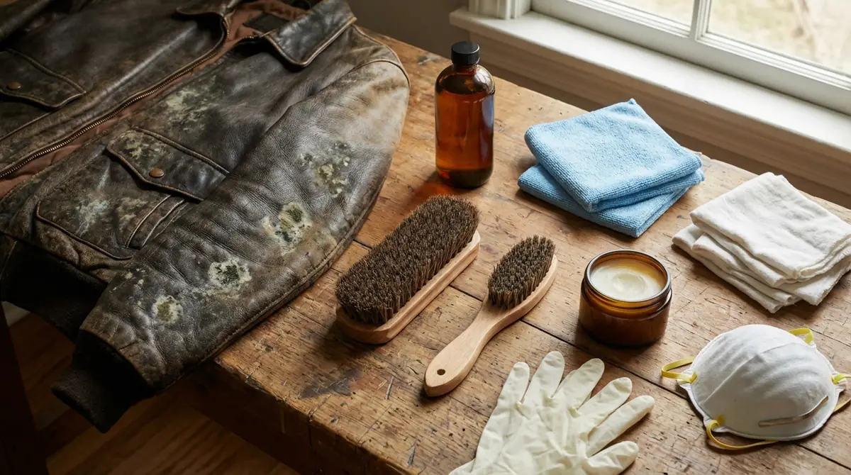 革ジャンのカビ落としに必要な道具リスト