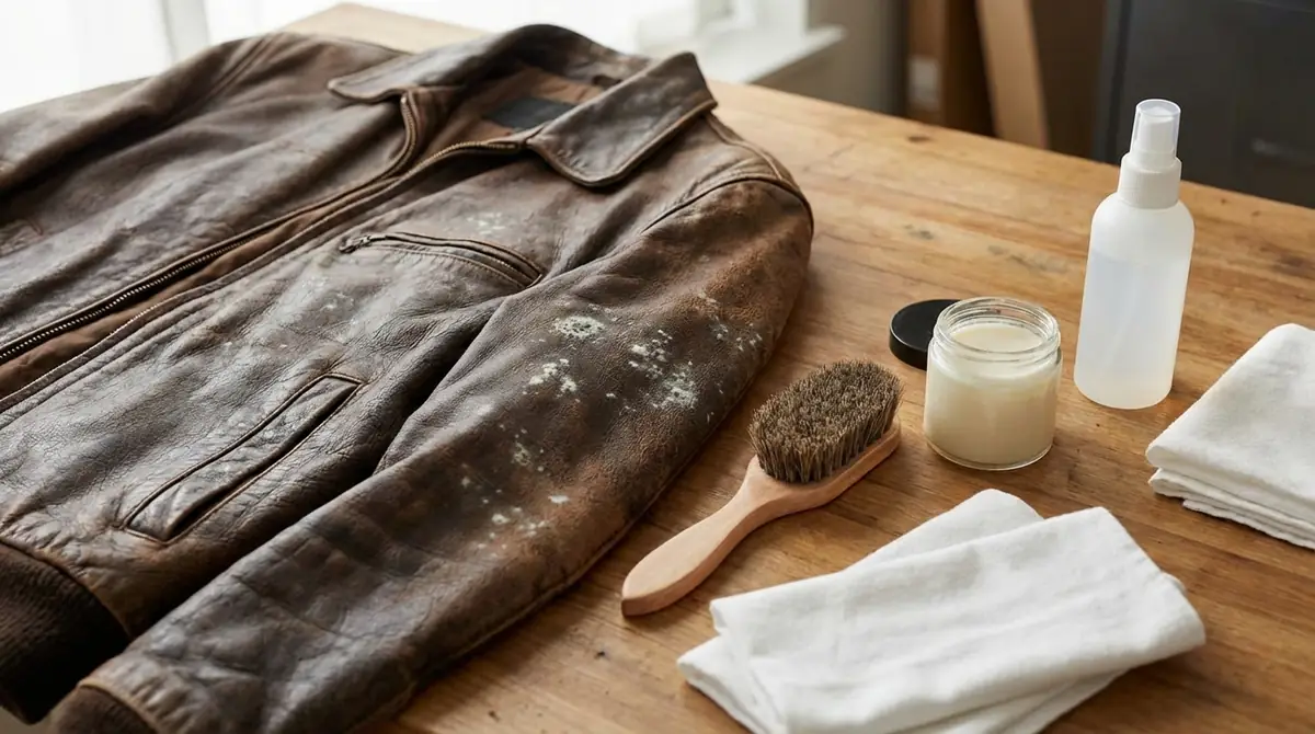革ジャンのカビを落とす5ステップ【実践手順】