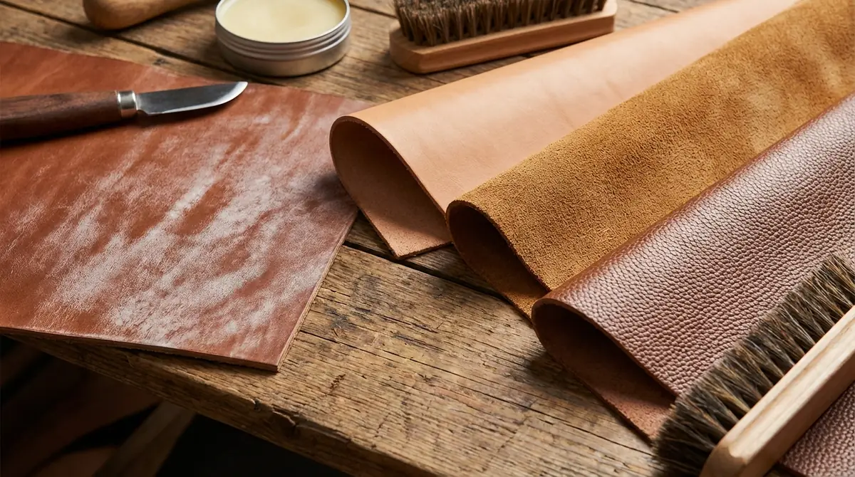 ブライドルレザーと他の革との違いを比較