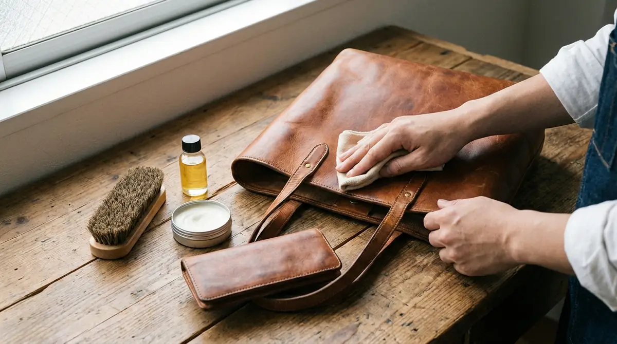 栃木レザーの基本的なお手入れ方法