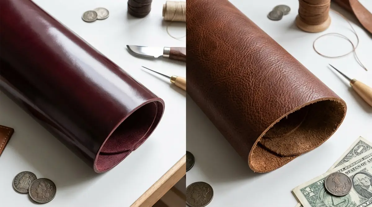 コードバンと牛革の違い｜構造・質感・価格を徹底比較