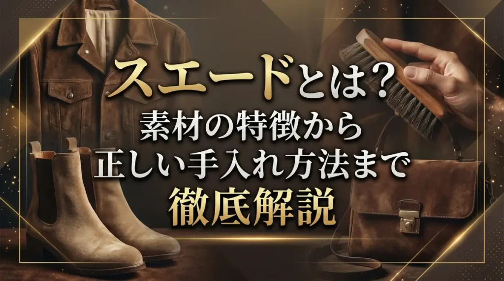 スエードとは？素材の特徴から正しい手入れ方法まで徹底解説