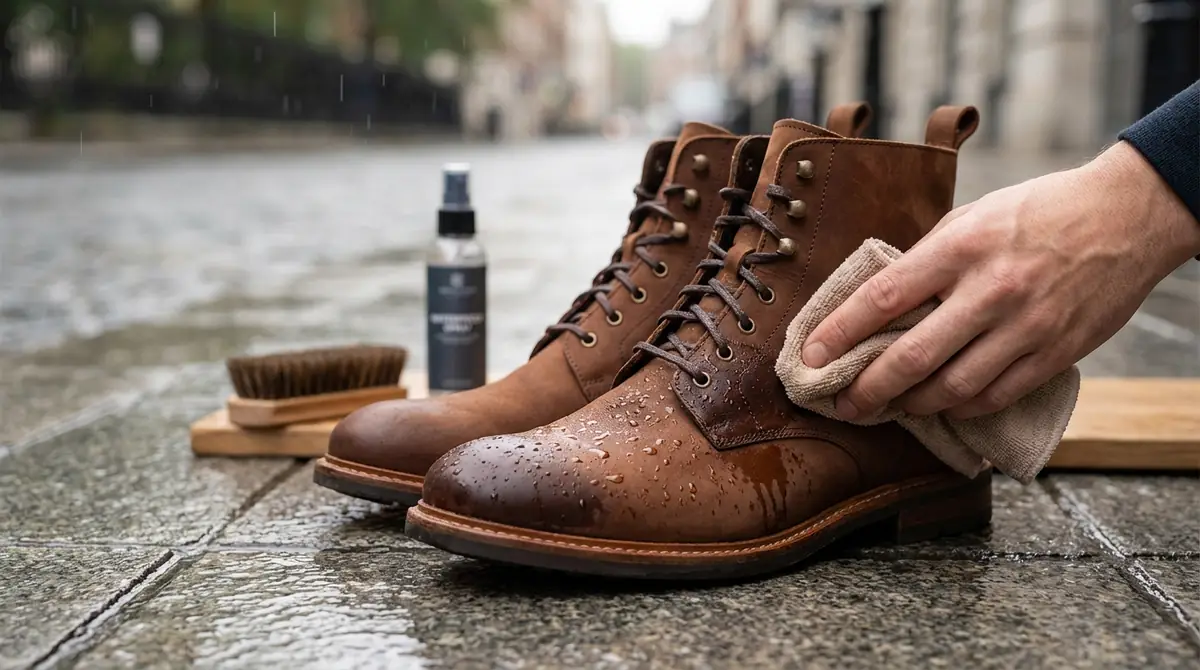 ヌバックは雨や水に弱い?濡れたときの対処法