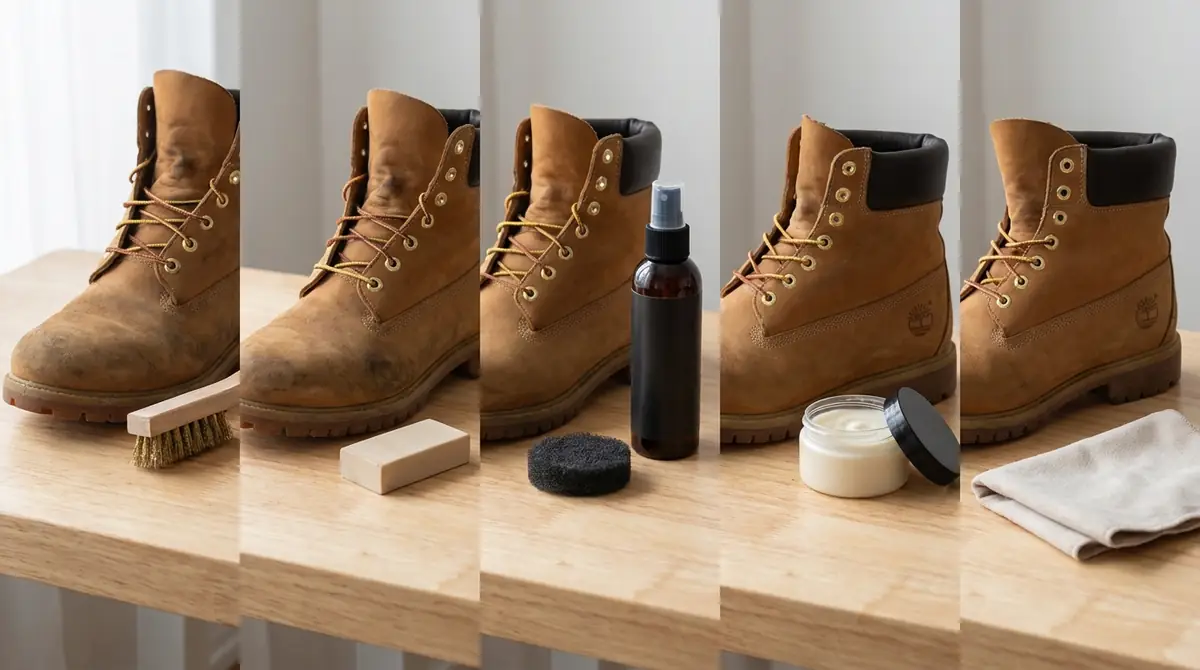 ヌバックの基本的な手入れ方法|5ステップで解説