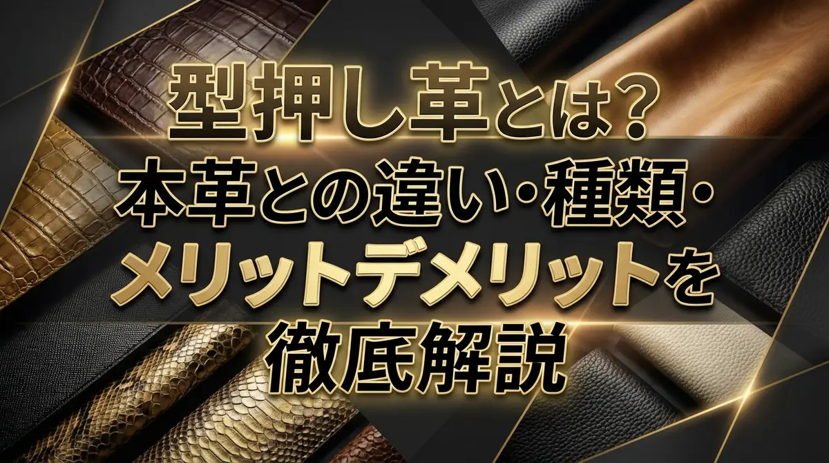 型押し革とは?本革との違い・種類・メリットデメリットを徹底解説